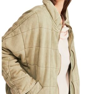 Free People Dolman Quilted Knit Jacket